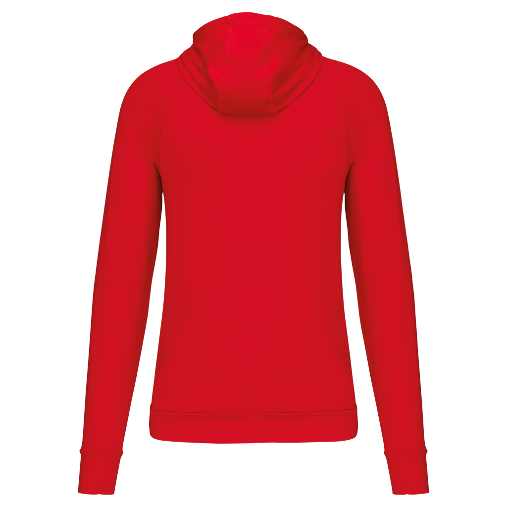 PROACT® Sweat-shirt à capuche 1/4 zip sport unisexe Red (PA360)