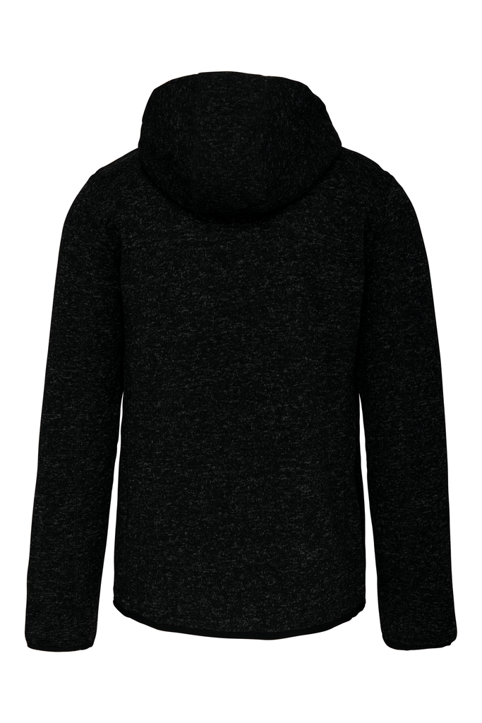 PROACT® Veste à capuche chinée homme Dark Grey Melange (PA365)