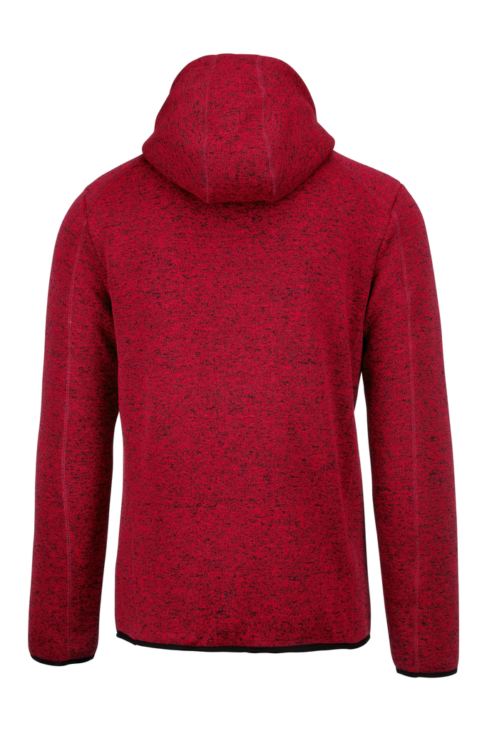 PROACT® Veste à capuche chinée homme Red Melange (PA365)