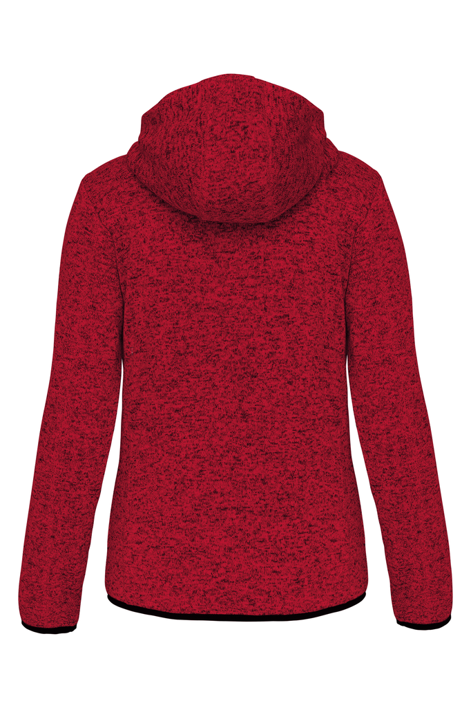 PROACT® Veste à capuche chinée femme Red Melange (PA366)