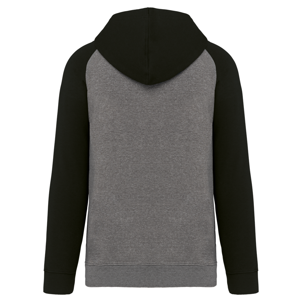 PROACT® Sweat-shirt capuche bicolore enfant Grey Heather / Black (PA370)