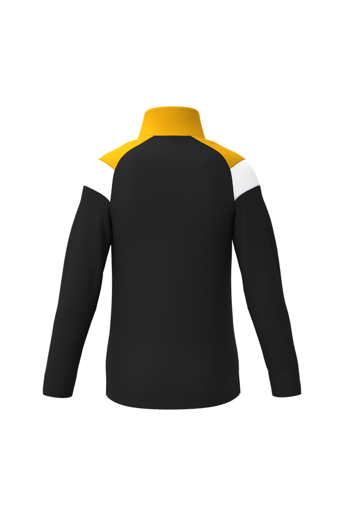 PROACT® Sweat d'entrainement 1/4 zip enfant Black / Sporty Yellow (PA388)