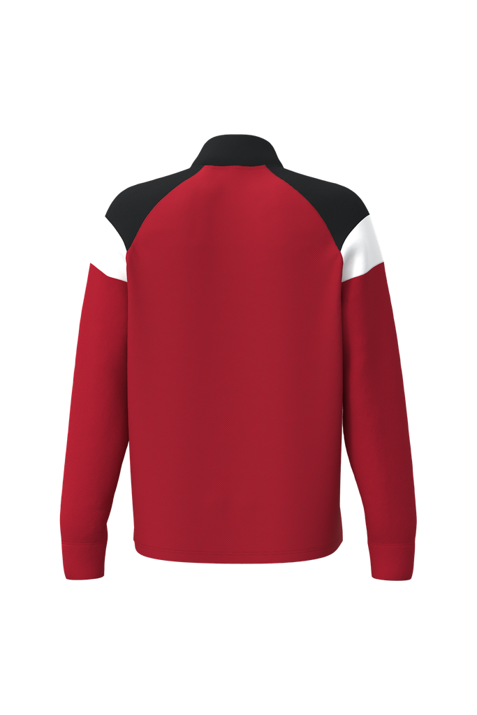 PROACT® Sweat d'entrainement 1/4 zip unisexe Sporty Red / Black (PA387)