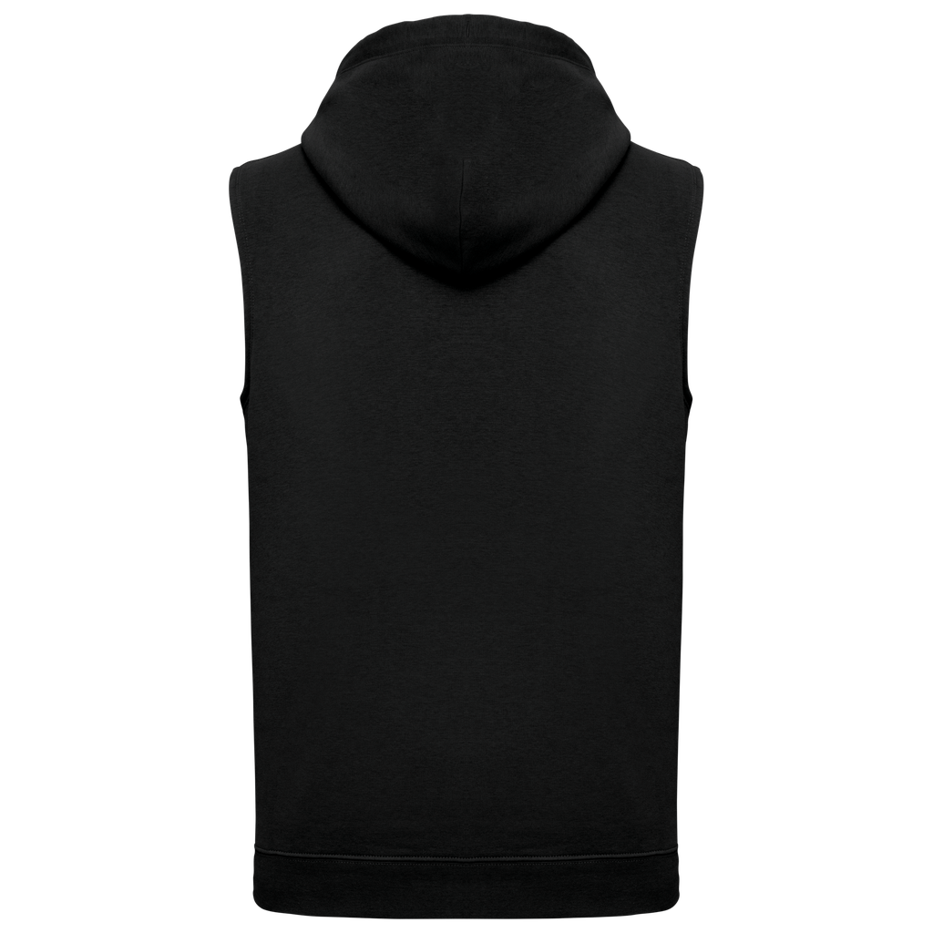 PROACT® Sweat-shirt à capuche sans manches unisexe Black (PA393)