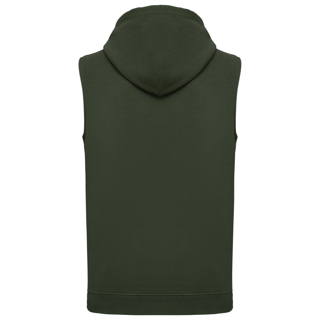 PROACT® Sweat-shirt à capuche sans manches unisexe Sporty Khaki (PA393)