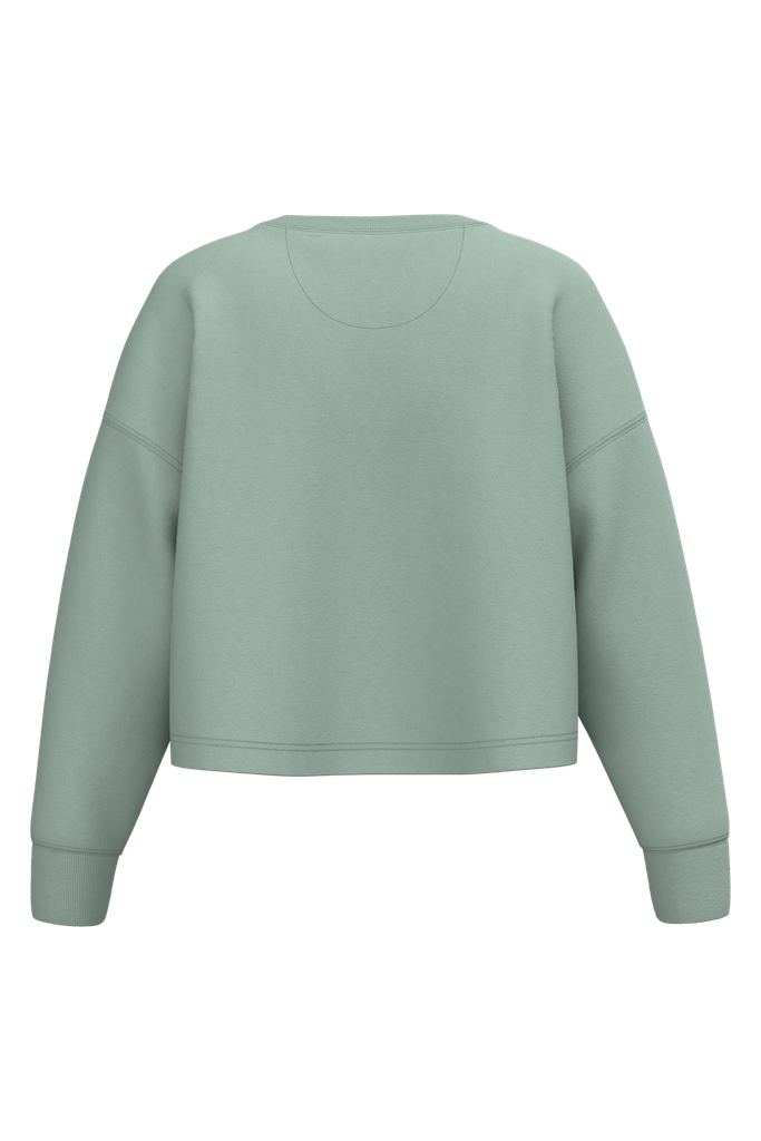 PROACT® Sweat-shirt crop col rond femme Sage (PA395)