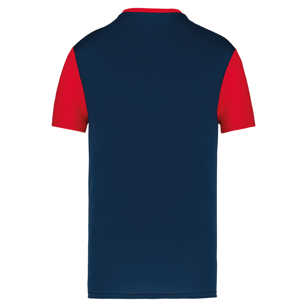 PROACT® Maillot multisport manches courtes bicolore unisexe Sporty Navy / Sporty Red (PA4023)