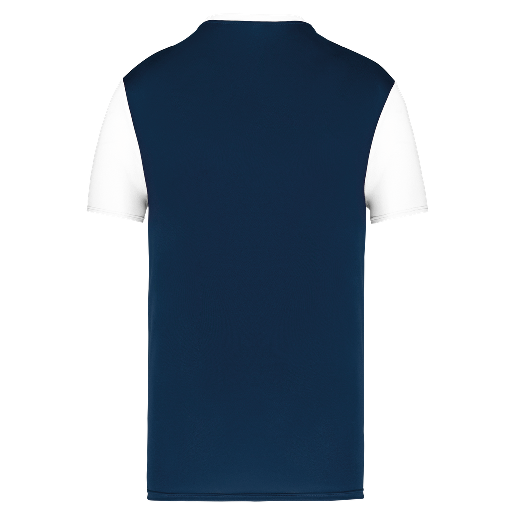 PROACT® Maillot multisport manches courtes bicolore enfant Sporty Navy / White (PA4024)