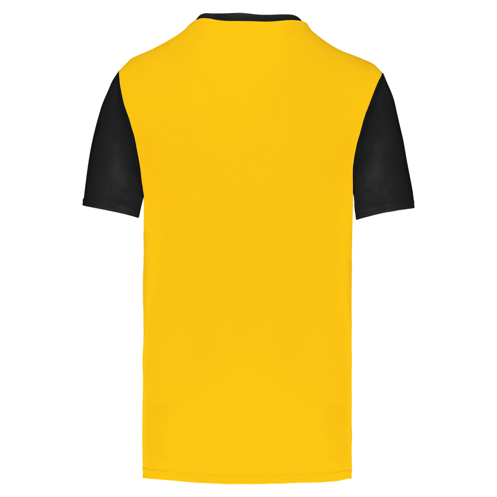 PROACT® Maillot multisport manches courtes bicolore enfant Sporty Yellow / Black (PA4024)