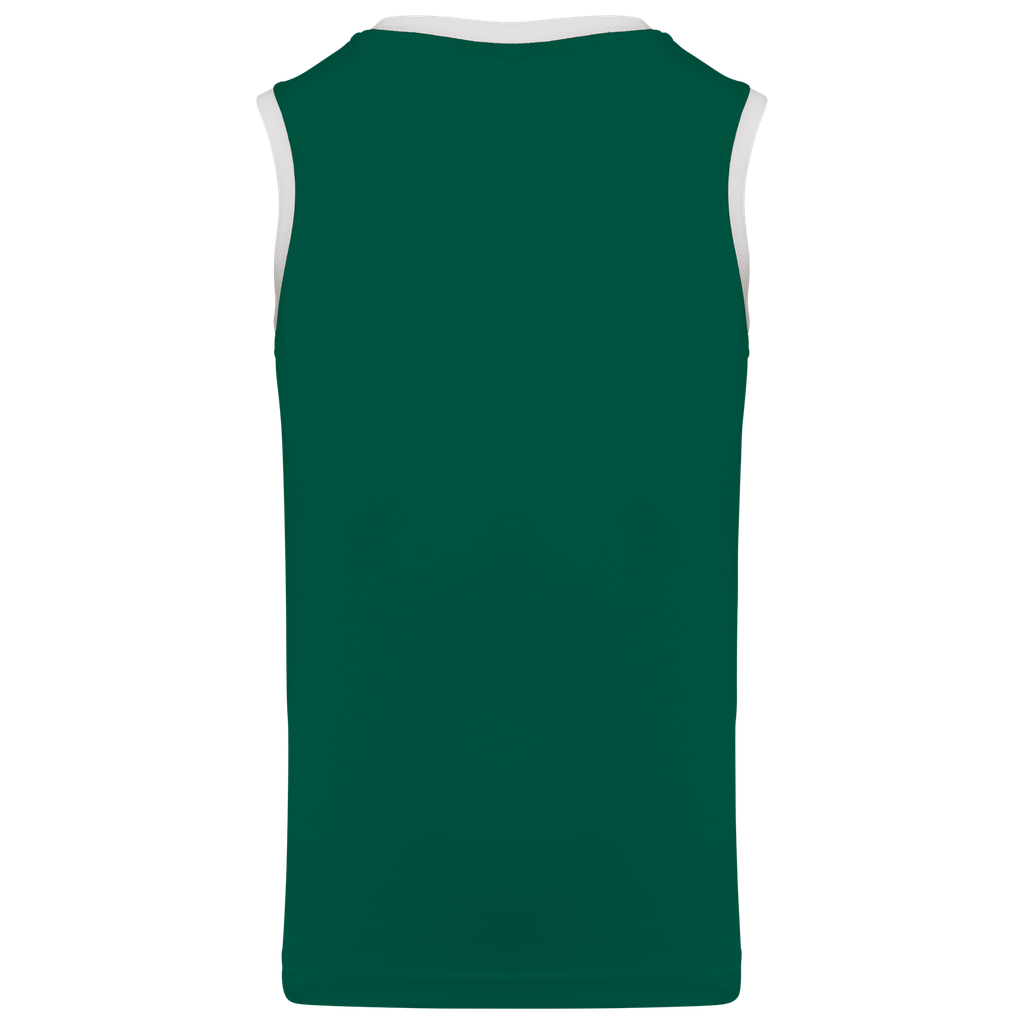 PROACT® Maillot de basket-ball homme Dark Green / White (PA4050)