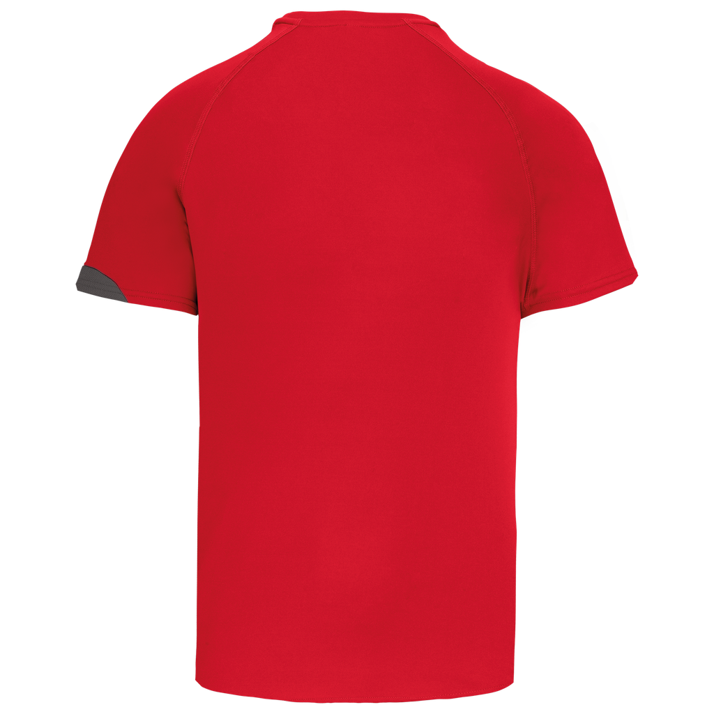 PROACT® Maillot multisport manches courtes unisexe Sporty red/Black/Storm grey (PA436)