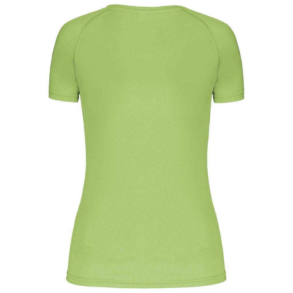 PROACT® T-shirt de sport manches courtes col v femme Lime (PA477)