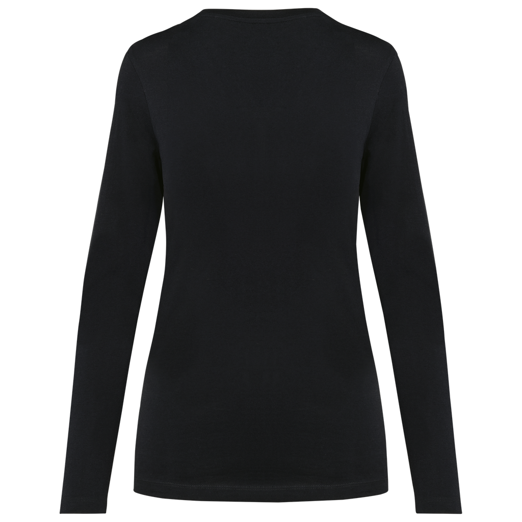 Kariban Premium T-shirt Supima® col V manches longues femme Black (PK307)
