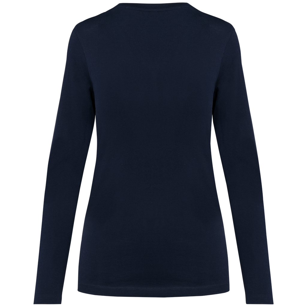 Kariban Premium T-shirt Supima® col V manches longues femme Deep Navy (PK307)