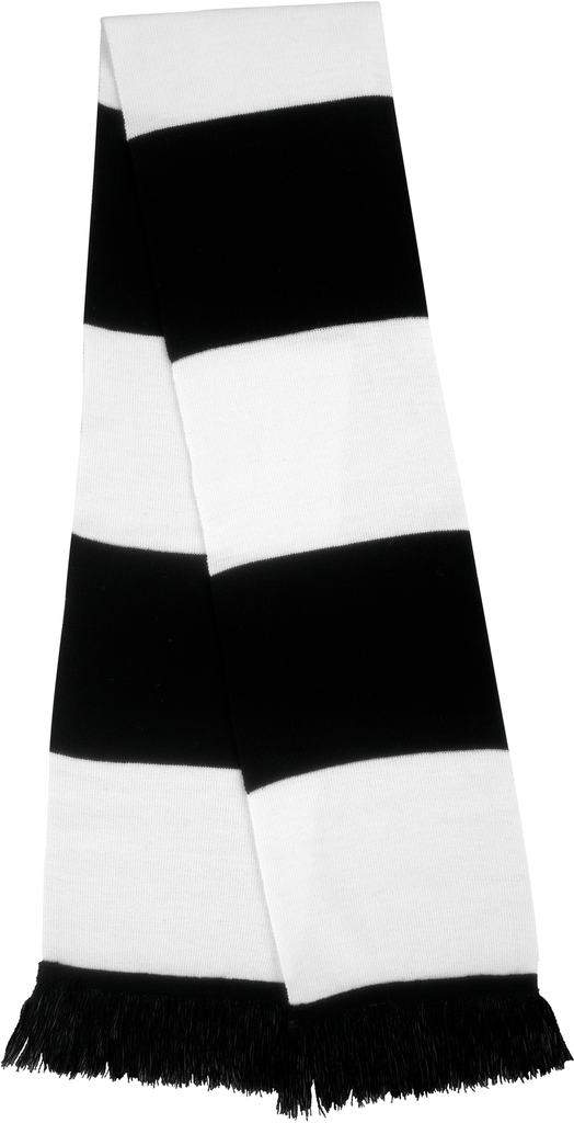 Result Écharpe bicolore "Team" Black / White (R146X)