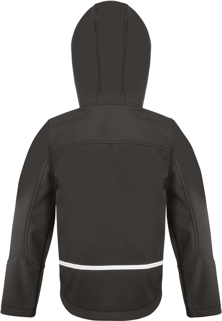 Result Veste Softshell Capuche Enfant Black / Grey (R224JY)