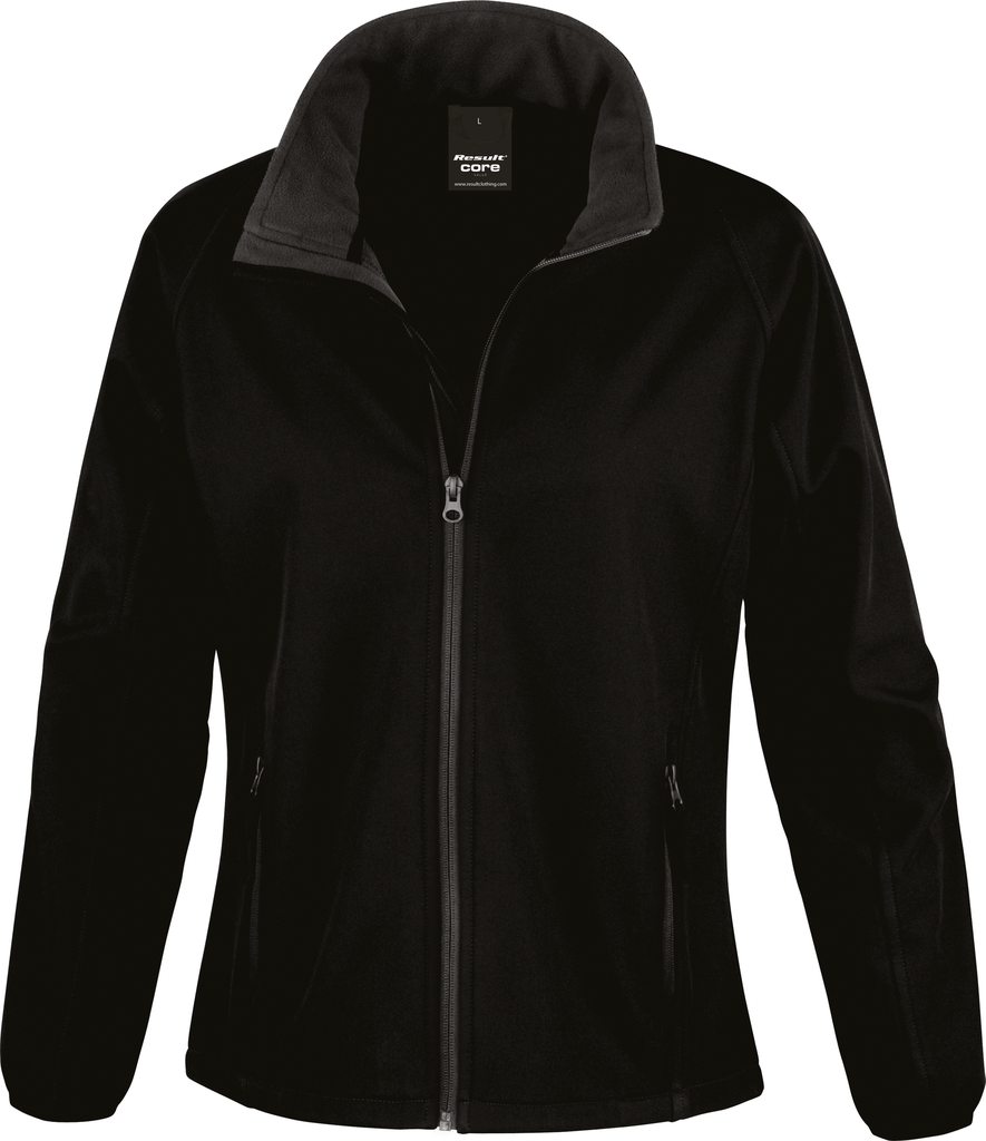 Result Veste Softshell Femme Printable Black / Black (R231F)