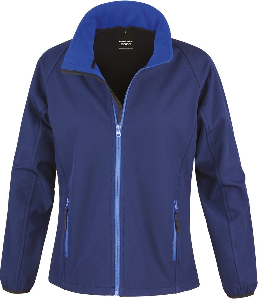 Result Veste Softshell Femme Printable Navy / Royal (R231F)