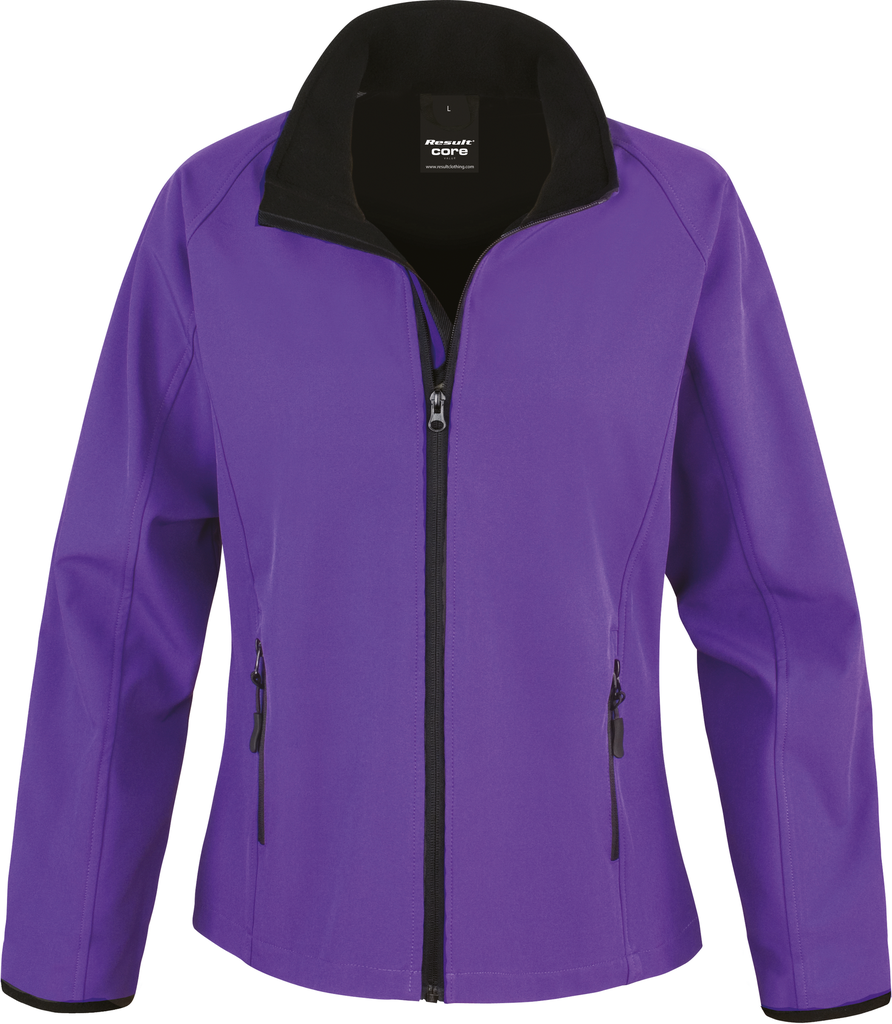 Result Veste Softshell Femme Printable Purple / Black (R231F)