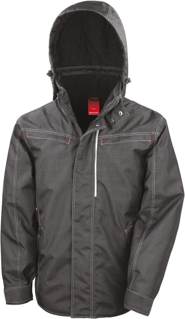Result Parka robuste "effet denim" Black (R326X)