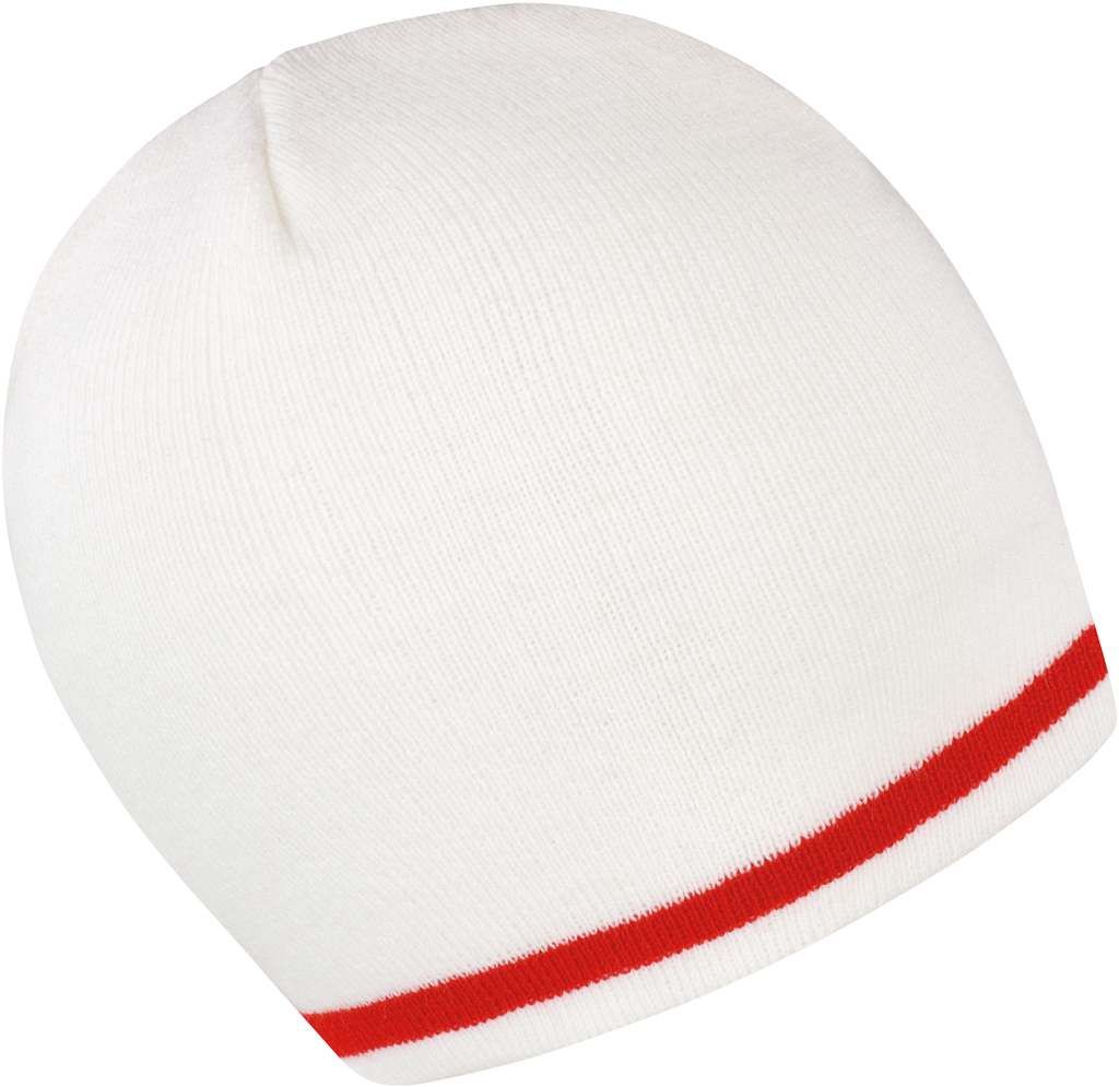 Result Bonnet "Supporter" White / Red (R368X)