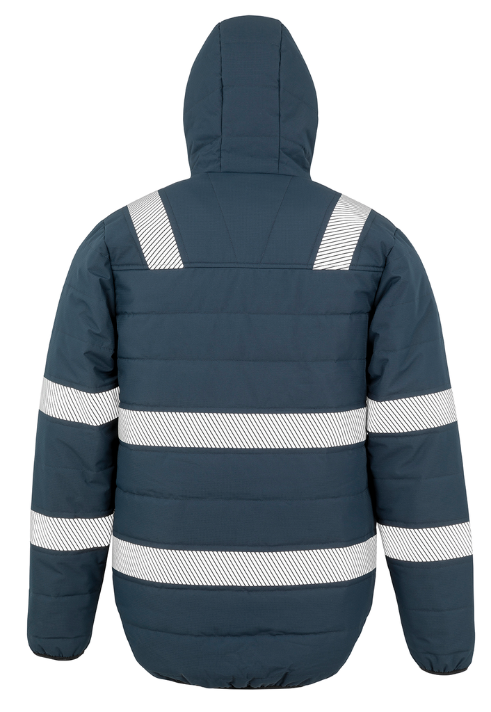Result Veste de sécurité recyclée ripstop padded Navy (R500X)