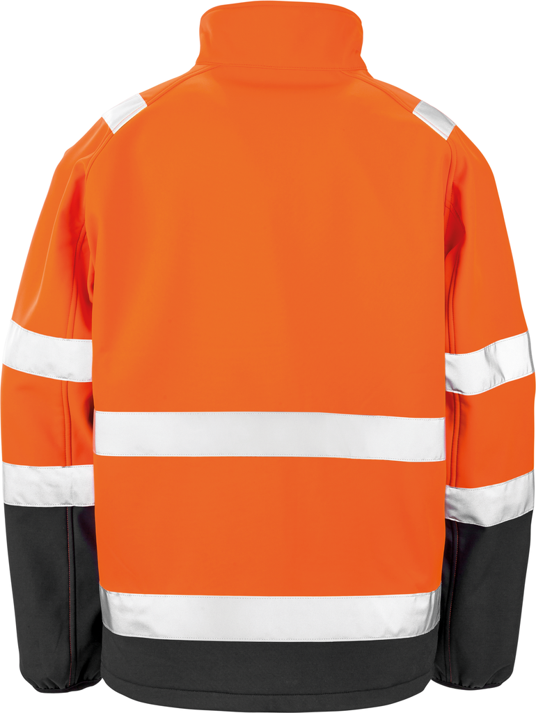 Result Veste softshell Fluorescent Orange / Black (R450X)