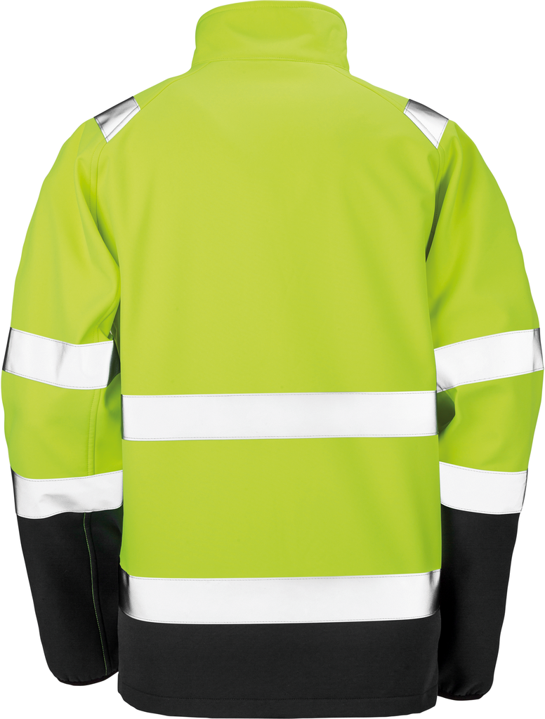 Result Veste softshell Fluorescent Yellow / Black (R450X)