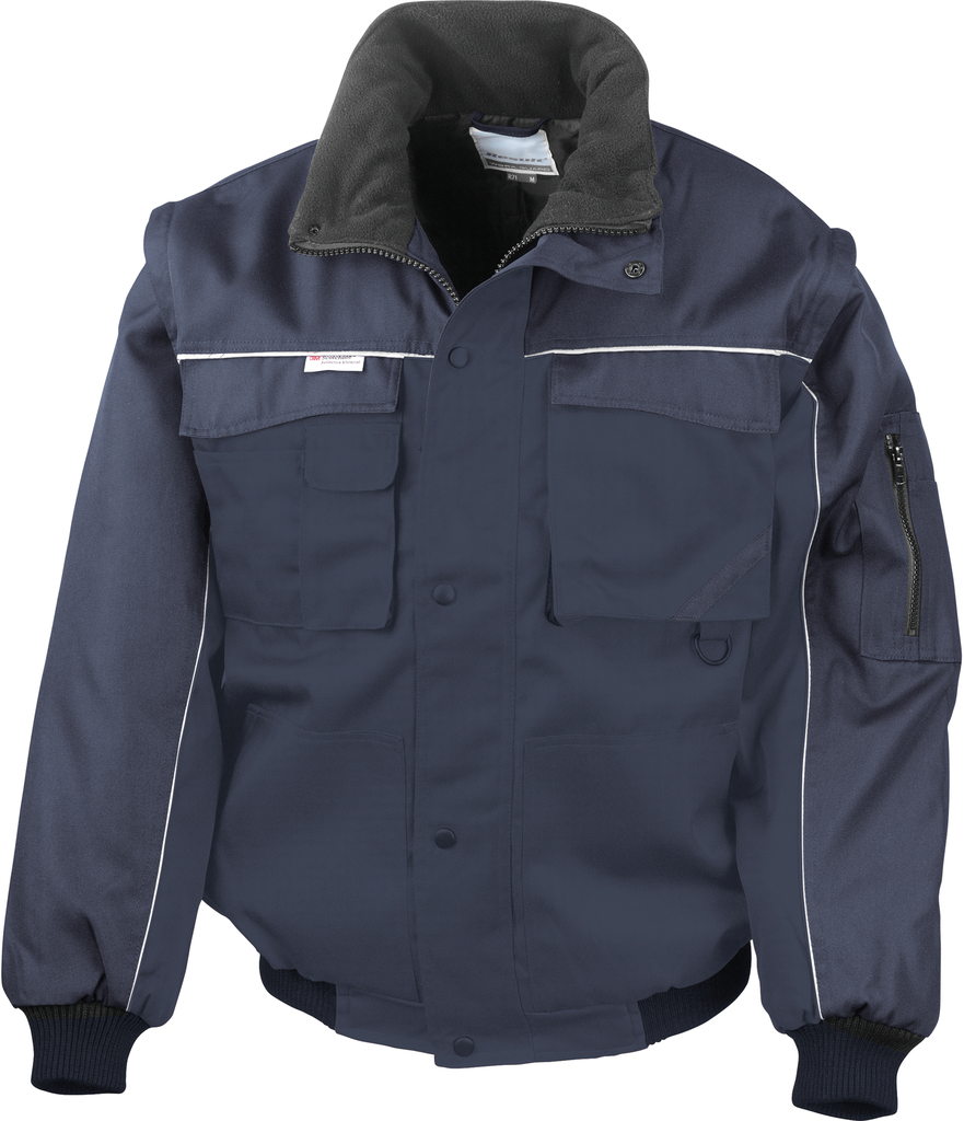 Result Blouson manches amovibles Heavy Duty Navy (R71)