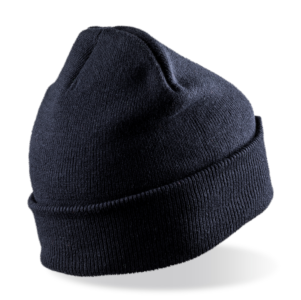 Result Bonnet imprimable double Tricot Navy (RC027)