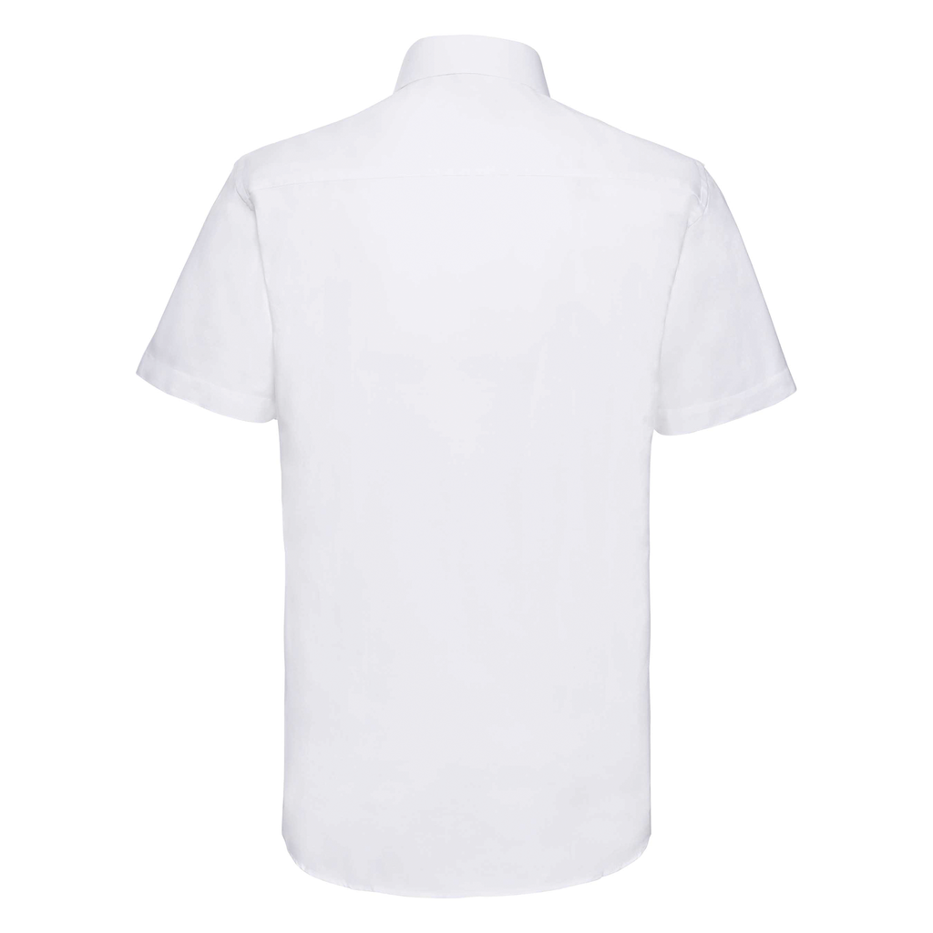 Russell Chemise oxford cintrée manches courtes homme White (RU923M)
