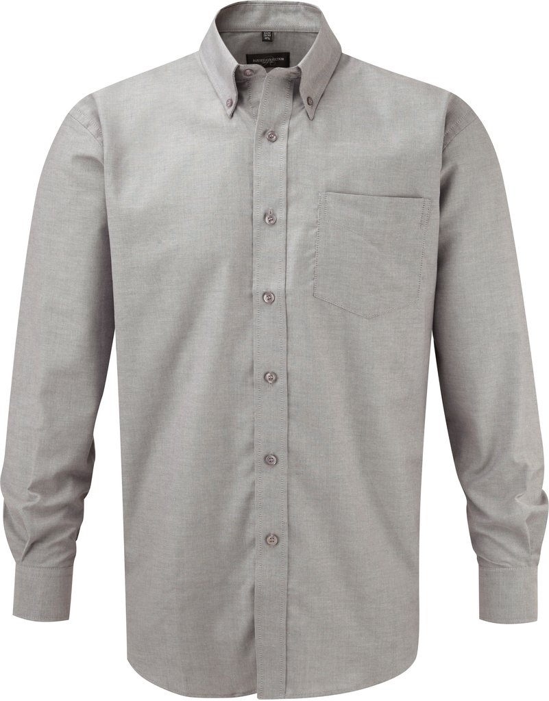 Russell Chemise homme manches longues Oxford Silver (RU932M)