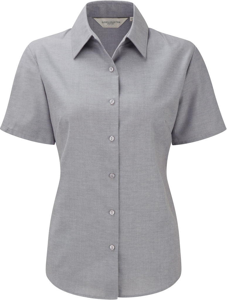 Russell Chemise femme manches courtes Oxford Silver (RU933F)