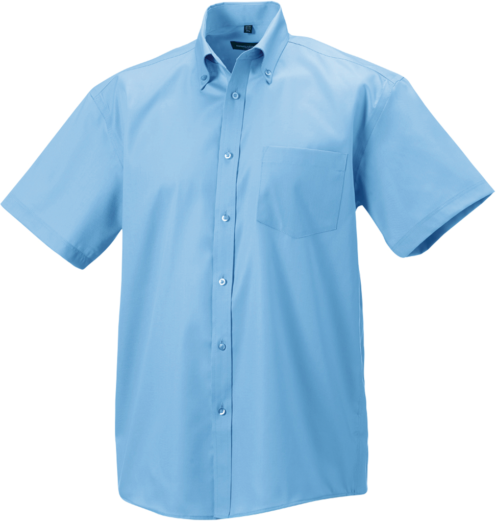 Russell Chemise homme manches courtes Non Iron - classique Bright Sky (RU957M)