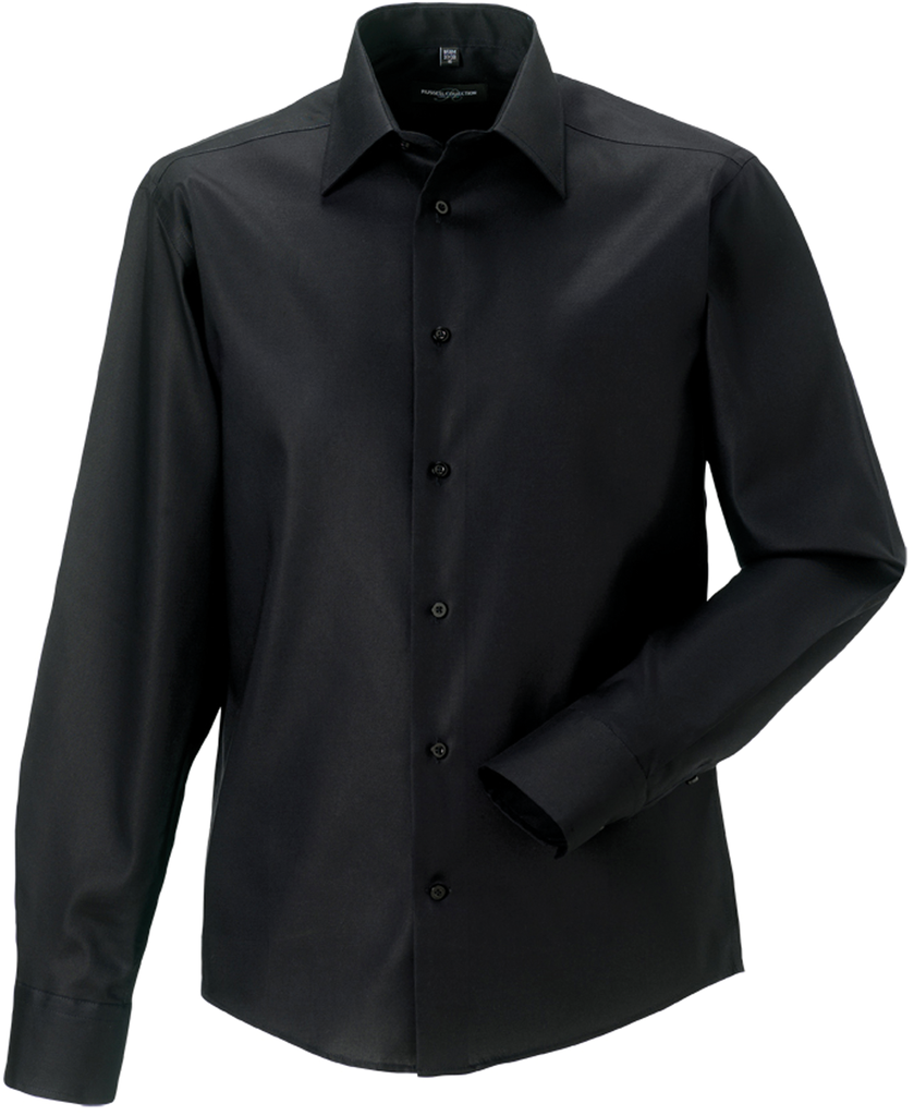 Russell Chemise homme manches longues Non Iron - moderne Black (RU958M)