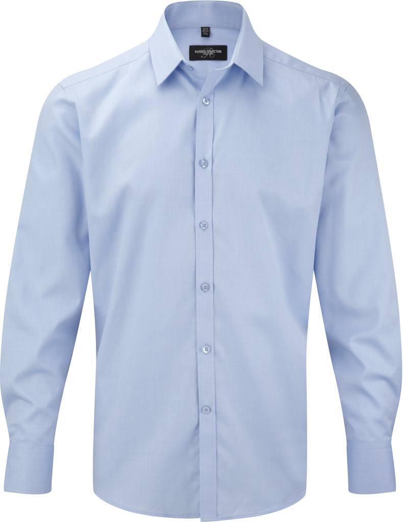 Russell Chemise homme manche longues à chevrons Light Blue (RU962M)