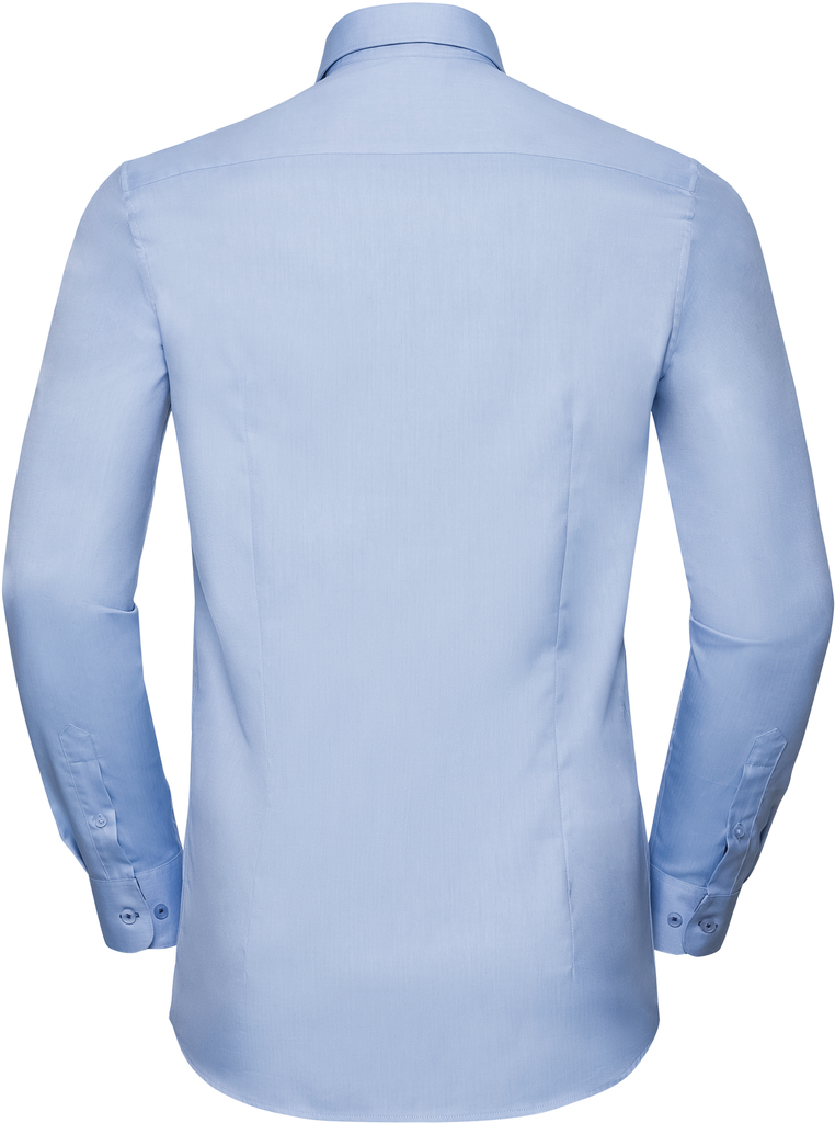 Russell Chemise à motifs chevrons manches longues Light Blue / Mid Blue / Bright Navy (RU964M)