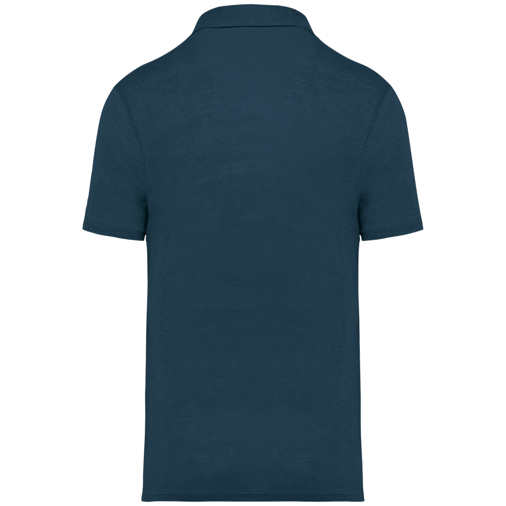 Spasso Polo en lin homme Peacock Blue (SP220)