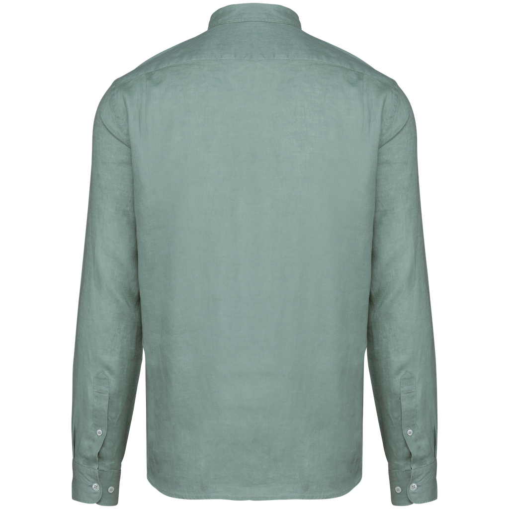 Spasso Chemise en lin homme Jade Green (SP504)