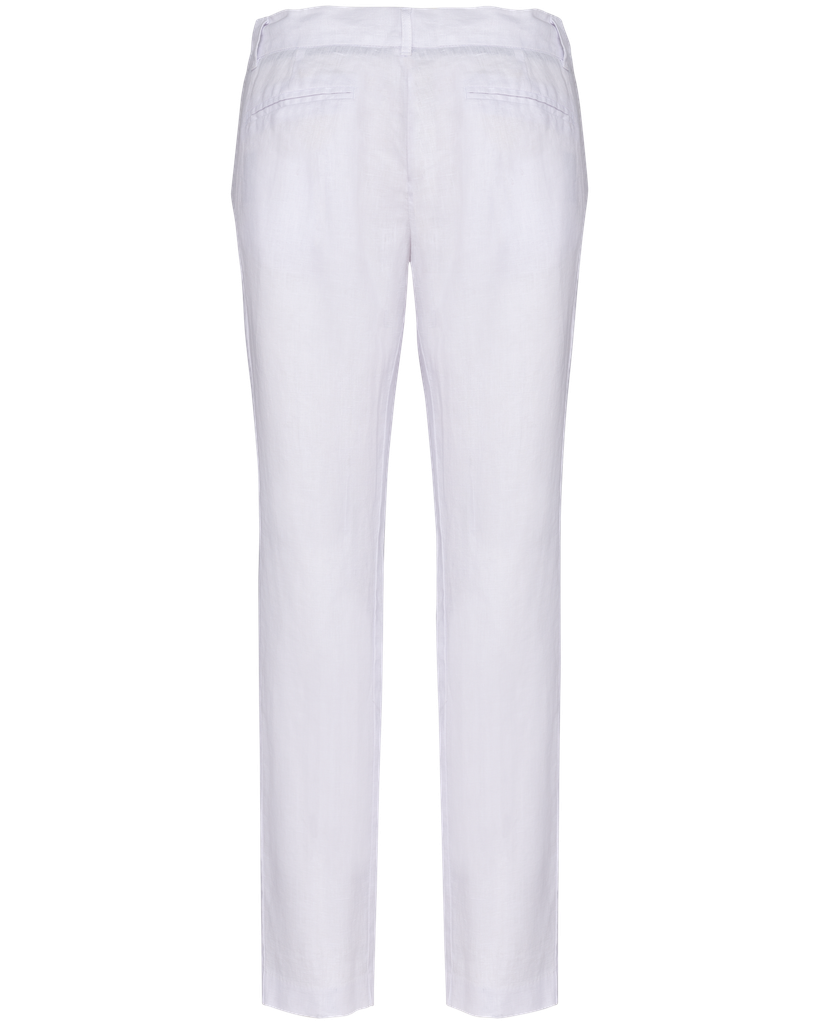 Spasso Pantalon en lin femme White (SP712)