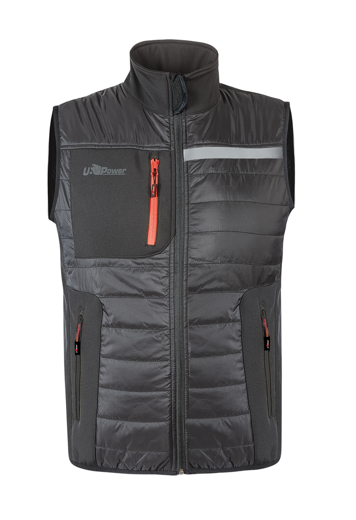 U-Power Bodywarmer Wall homme Asphalt Grey (UPFU278)