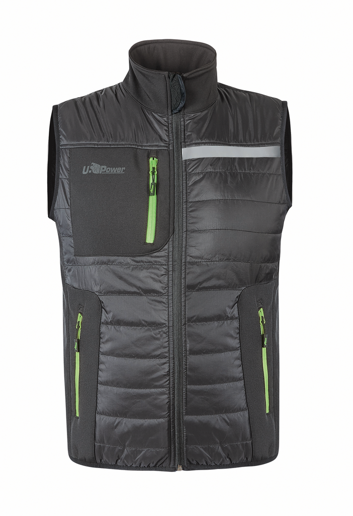 U-Power Bodywarmer Wall homme Asphalt Grey Green (UPFU278)