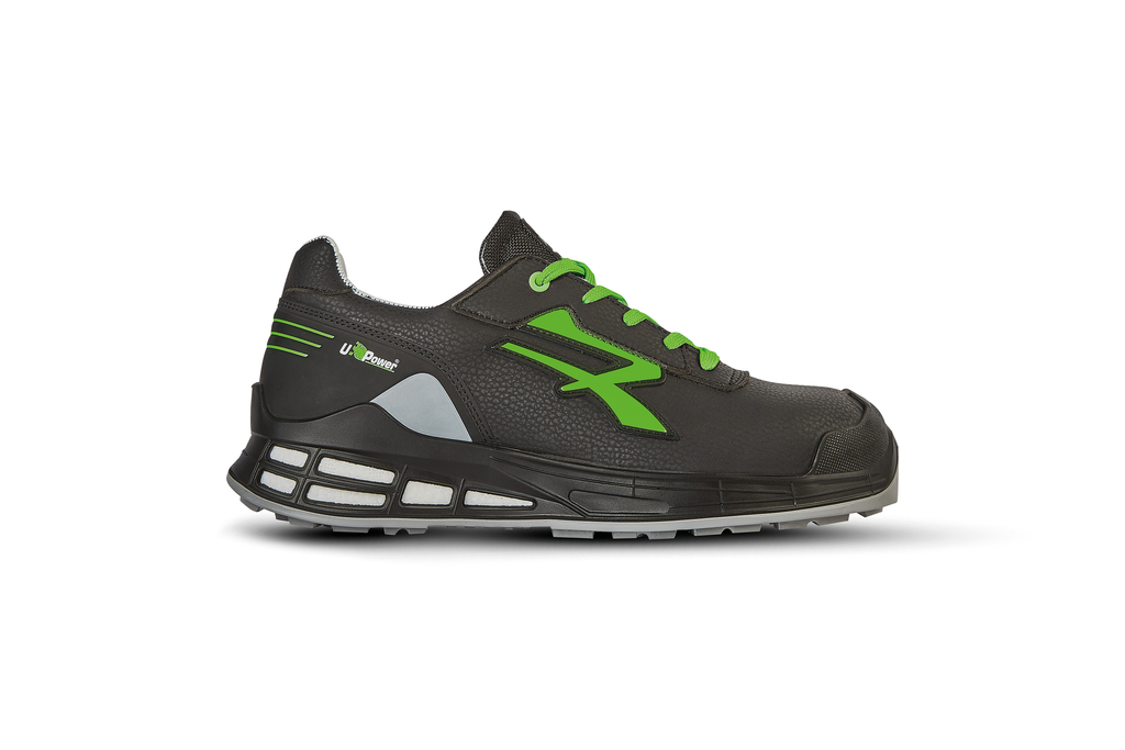 U-Power Chaussures de sécurité Jago Black / Green (UPRN20084)