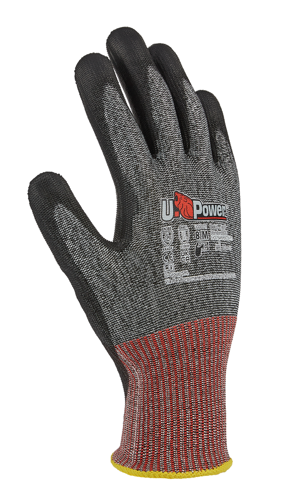 U-Power Gants de protection SALSA Gris / Rouge (UPUG14421)