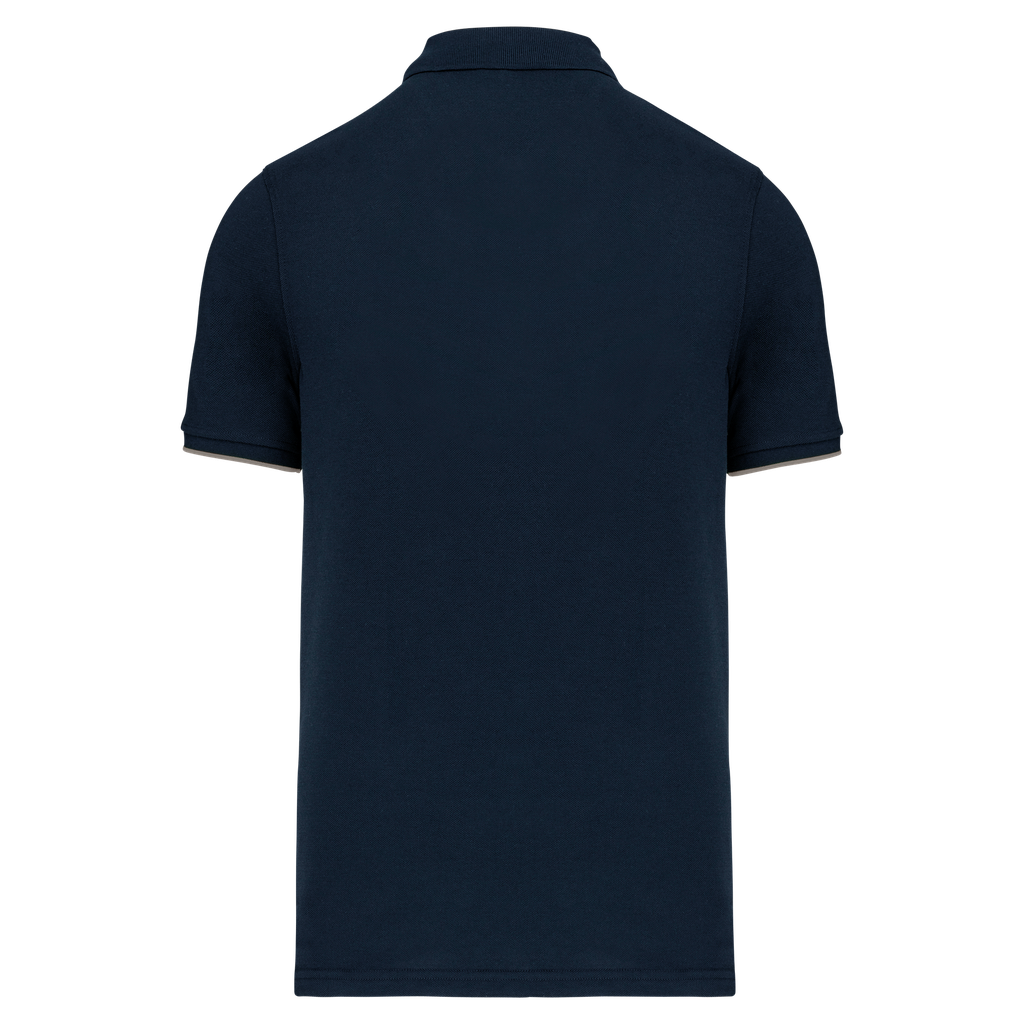 WK. Designed To Work Polo Day To Day contrasté manches courtes homme Navy / Silver (WK270)