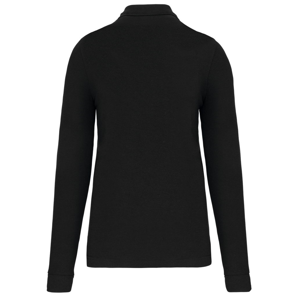 WK. Designed To Work Polo manches longues homme Black (WK276)