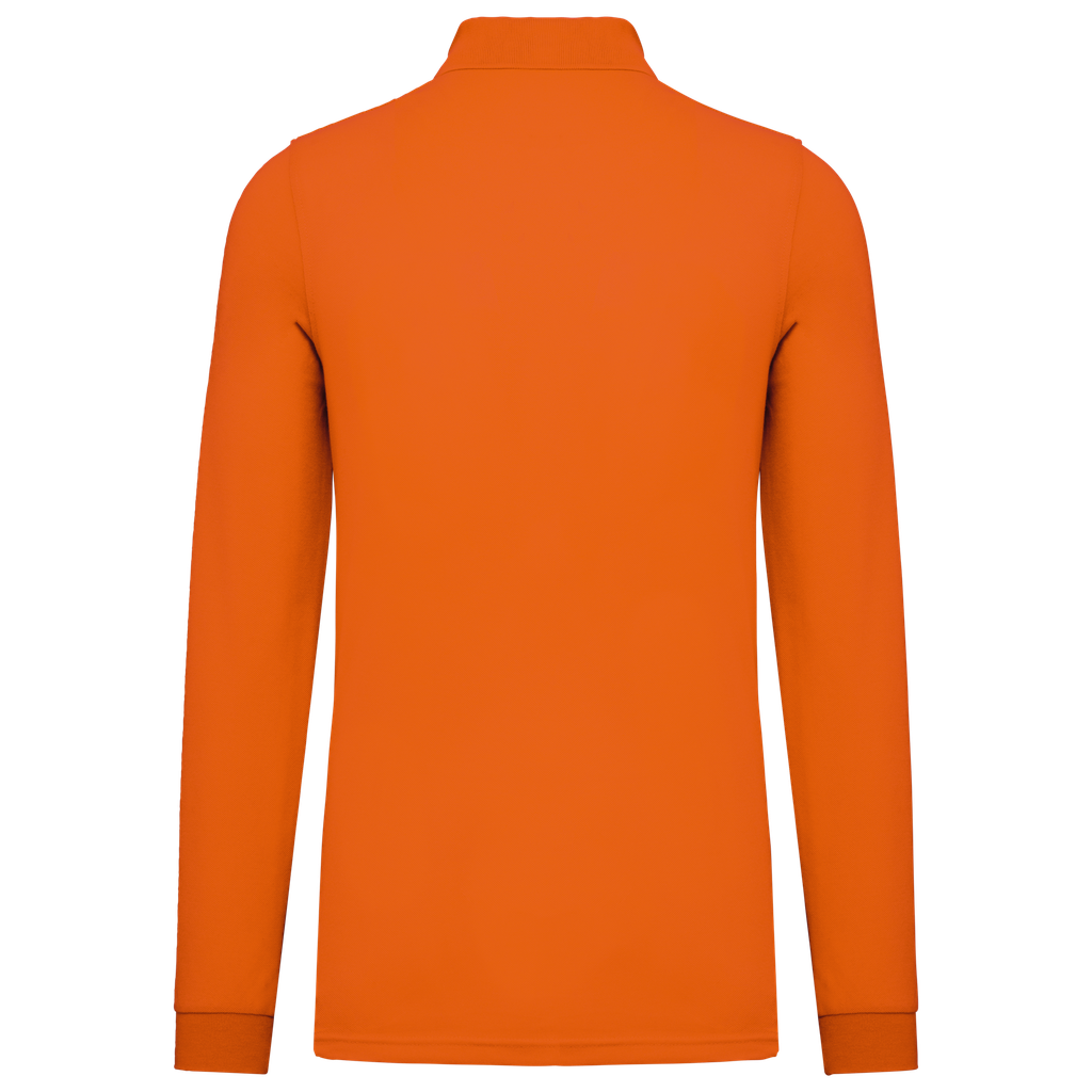 WK. Designed To Work Polo manches longues homme Orange (WK276)