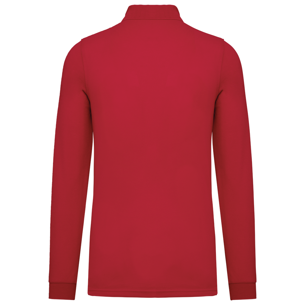 WK. Designed To Work Polo manches longues homme Red (WK276)