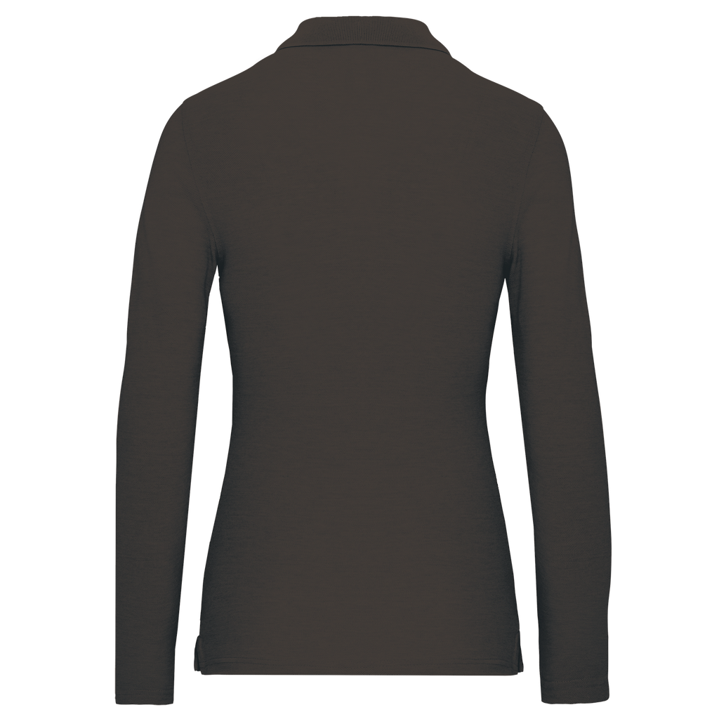 WK. Designed To Work Polo manches longues femme Dark Grey (WK277)