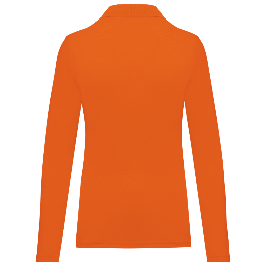 WK. Designed To Work Polo manches longues femme Orange (WK277)